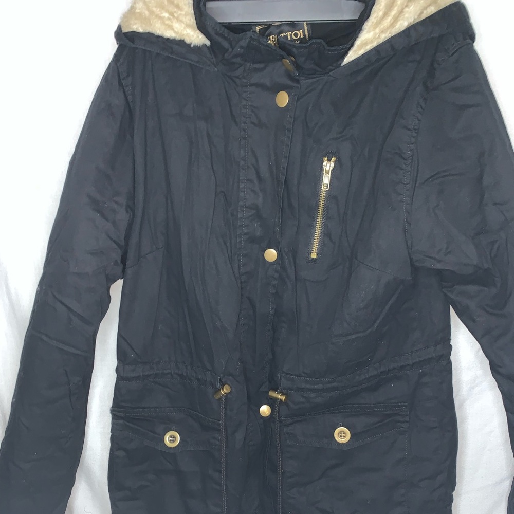 Black Jacket with Faux Fur Interior